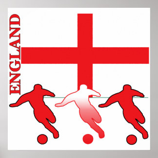 Poster de futebol na Inglaterra