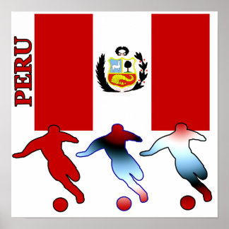 Poster de futebol no Peru