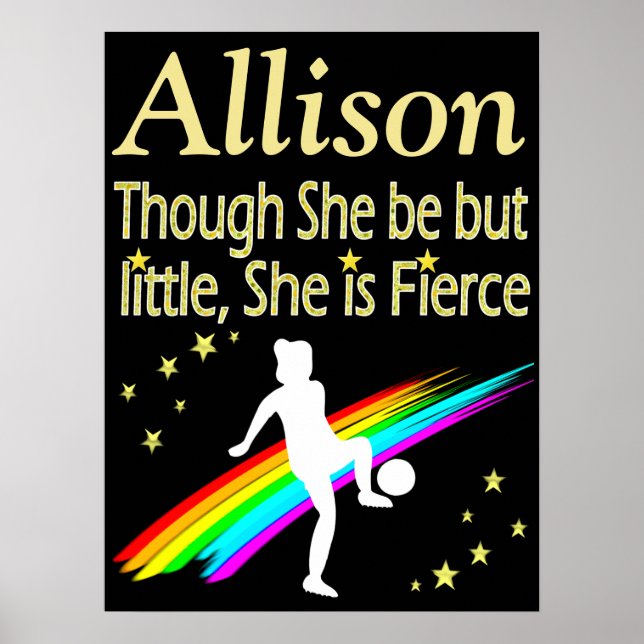 Poster DE FUTEBOL PERSONALIZADO PEQUENO MAS CORRET (Frente)