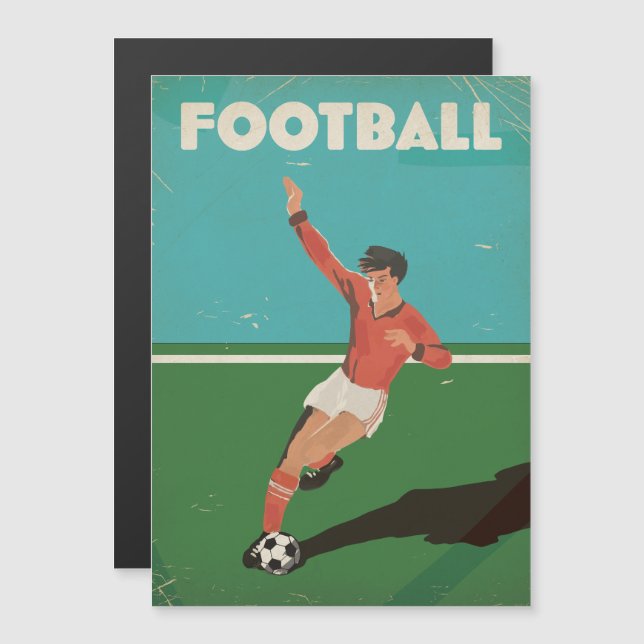 Poster de futebol Vintage (Frente/Verso)