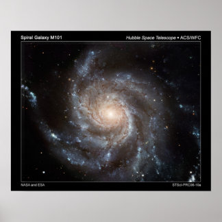 Poster de Galáxia Espiral M101