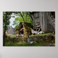 Poster de ganso de foie gras tradicional