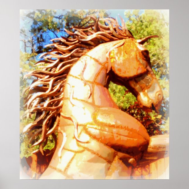 poster de garanhão mustang (Frente)