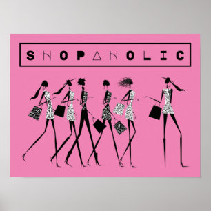 Poster de Garotas Fashionistas Compradoras