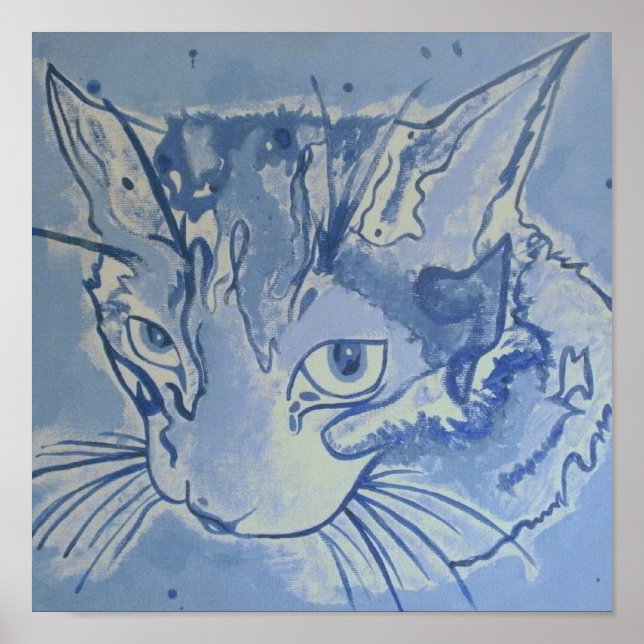 Poster de Gato Azul (Frente)