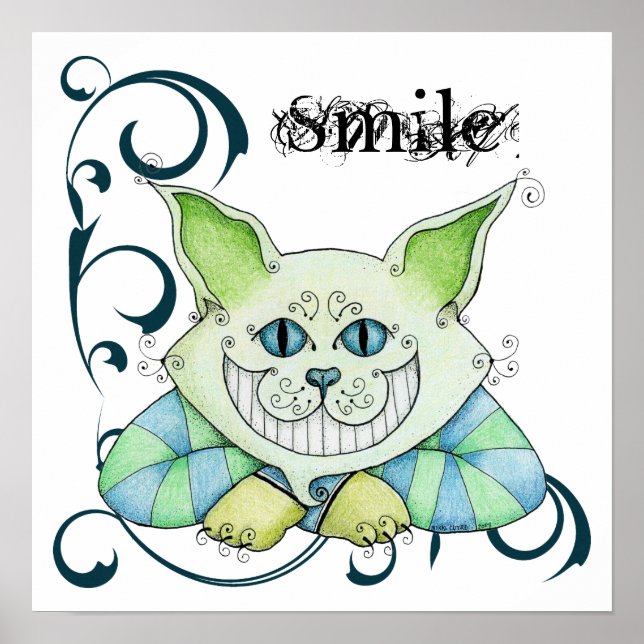 Poster de Gato de Cheshire (Frente)