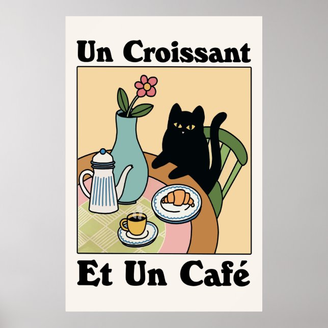 Poster De Gato E Café (Frente)