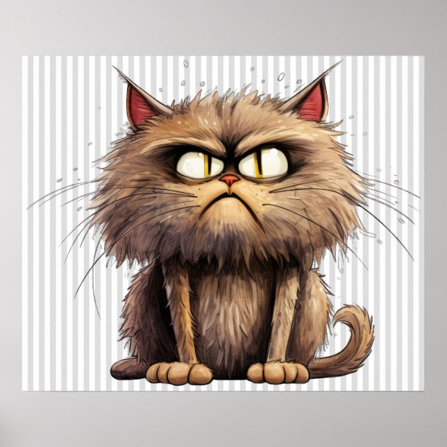 Poster de Gato Engraçado (Frente)