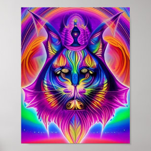 poster de gato místico