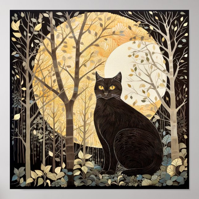 Poster de Gato Negro (Frente)