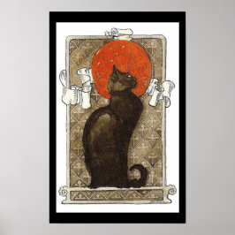 Poster de Gato Negro/Arte de Chat