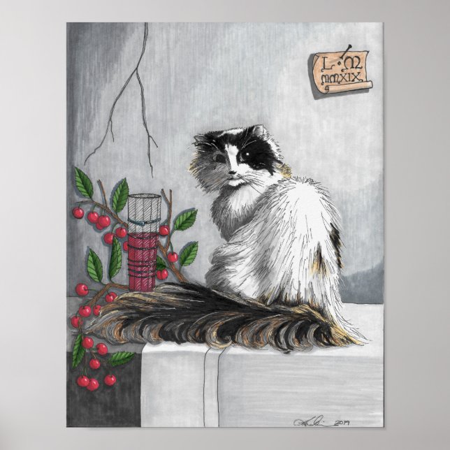 Poster de Gato Vermeer (Kaylee) (Frente)