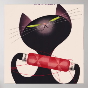 Poster de Gato Zwicky por Donald Brun