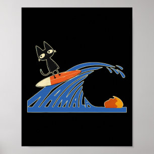 Poster De Gatos Azuis Ondas De Gatos Azuis Para Gatos De