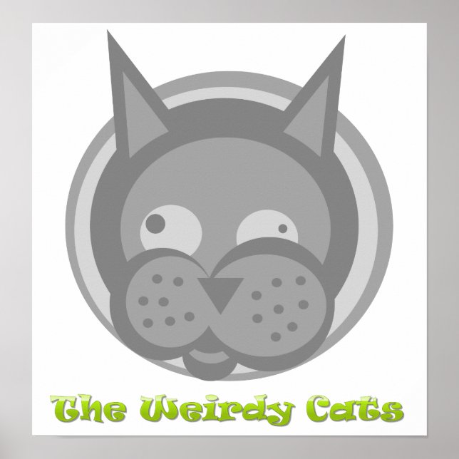 Poster de gatos estranhos (Frente)