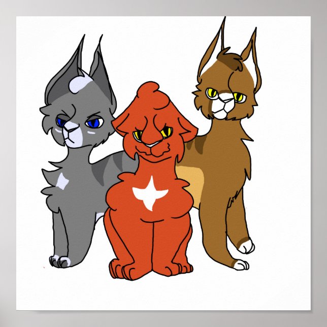 Poster de gatos medicamentosos (Frente)