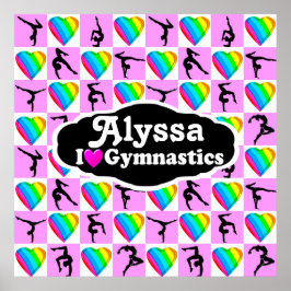 POSTER DE GINÁSTICA PERSONALIZADA DE TINTA bonito