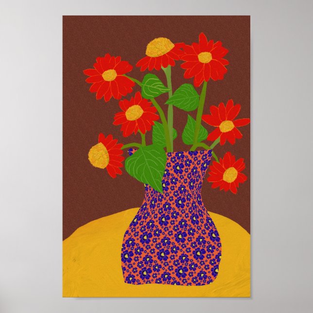 Poster de girassol mexicano (Frente)