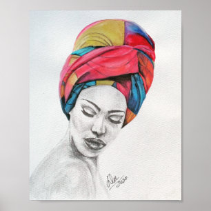 POSTER de Glosso de Canvas Premium QUEENCONFIDENCE
