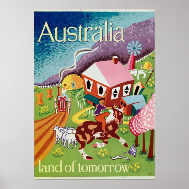 Poster de Governo Vintage da Austrália (Frente)