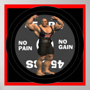 Poster de Grâ Bretanha Powerlifter