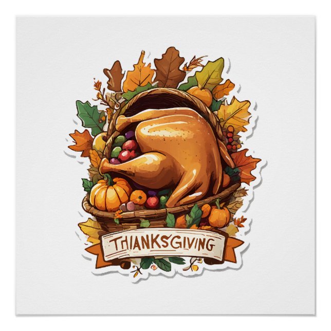 Pôster Dê Graças e Compartilhe Amor (Frente)