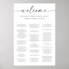 Poster de Gráfico de Casamento de Elegância Clássi