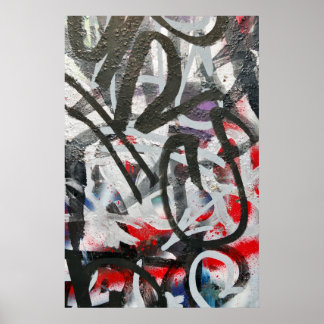 poster de grafite bagunçado