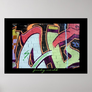 poster de grafite funky