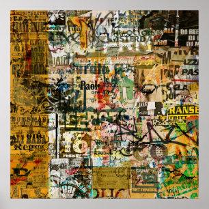 poster de grafite urbano