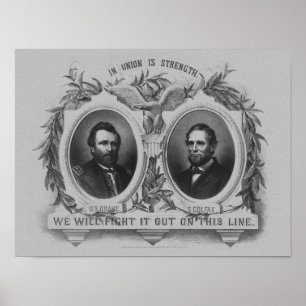Poster de Grant e de eleição de Colfax