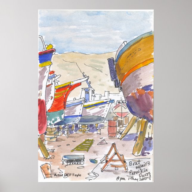 Poster de Grécia de de Paros (Frente)