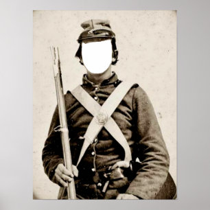 Poster de guerra civil soldado