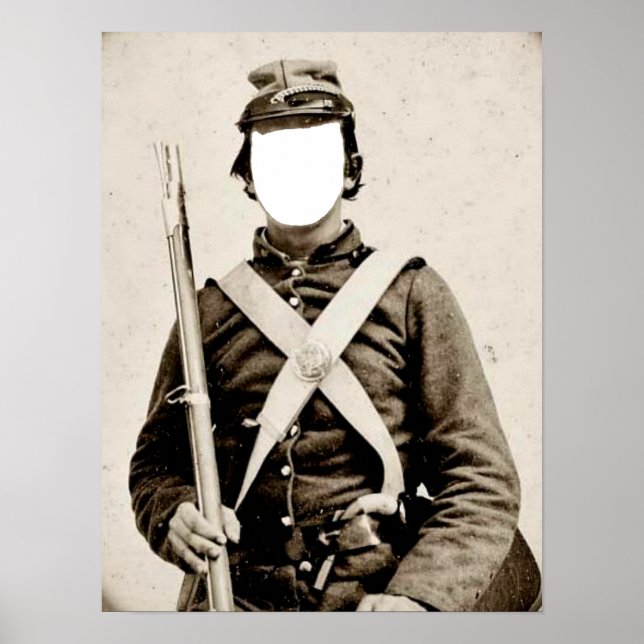 Poster de guerra civil soldado (Frente)