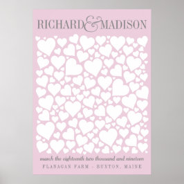 Poster de Guestbook Casado - ESCOLHA A COR 20x28