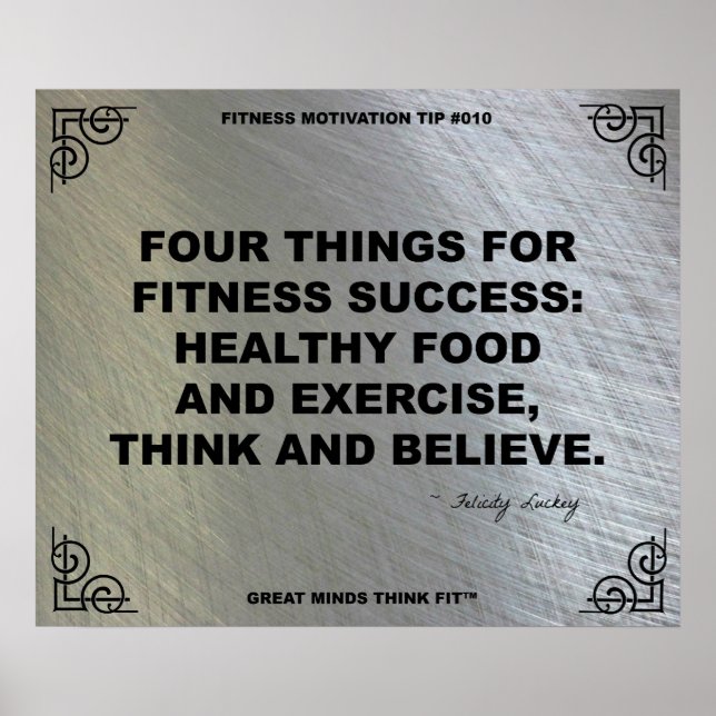 Poster de Gym para Motivação Malhação #010 (Frente)