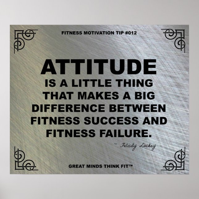Poster de Gym para Motivação Malhação #012 (Frente)