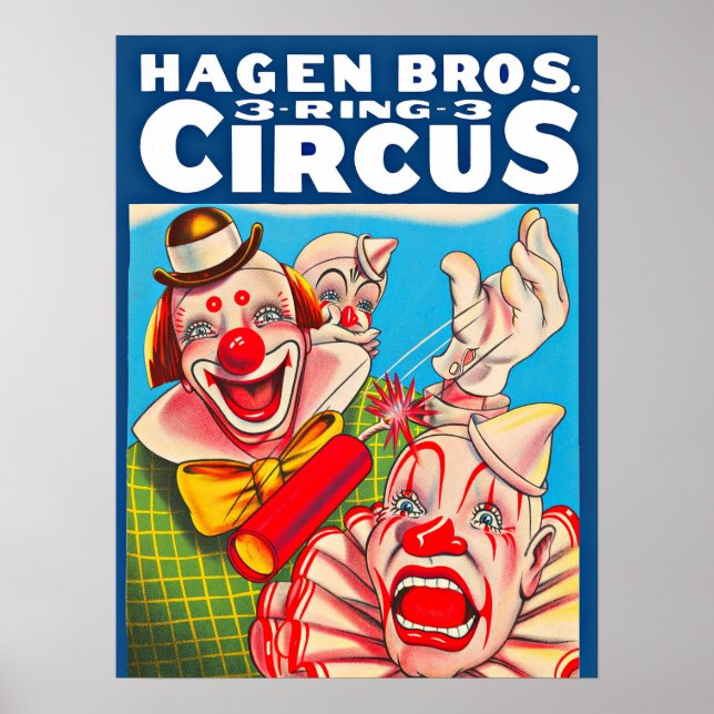 poster de Hagen Brothers Circus, 1950 (Frente)