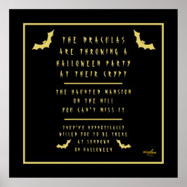 Poster de Halloween projetado pela poeta Adiela Ak