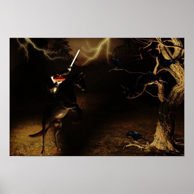 Poster de Halloween sem cabeça (Frente)