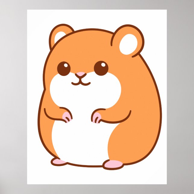 Poster de Hamster Feliz (Frente)