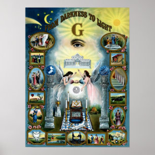 Poster de Hazen Artesanato de Freemasonry Masonic