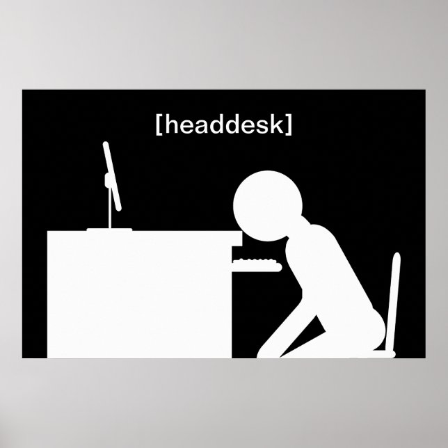 poster de headdesk (Frente)
