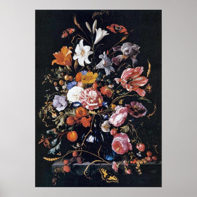 Poster de Heem Floral Vase Painting (Frente)