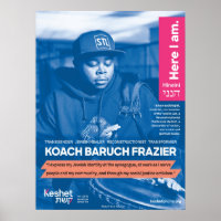 Poster de Heróis Judeus LGBTQ - Koach Baruch Frazi