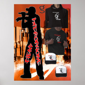 Poster de Hip Hop de Correção do Microfone
