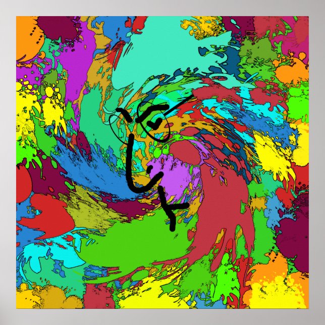 Poster de Hippie Psicodélico (Frente)