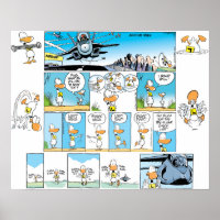 Poster de História em quadrinhos de aviação