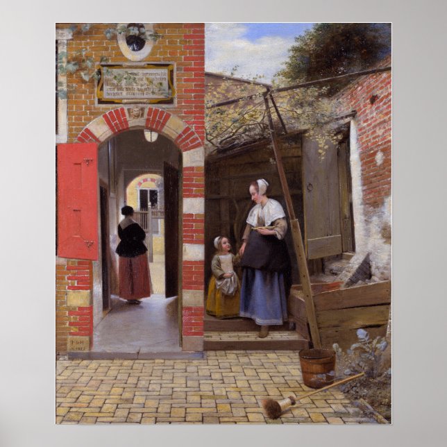 Poster De Hooch - Courtyard Of A House 1658 (Frente)