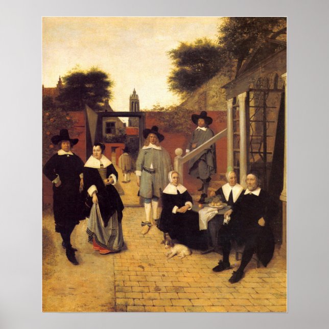 Poster De Hooch - Dutch Family 1662 (Frente)